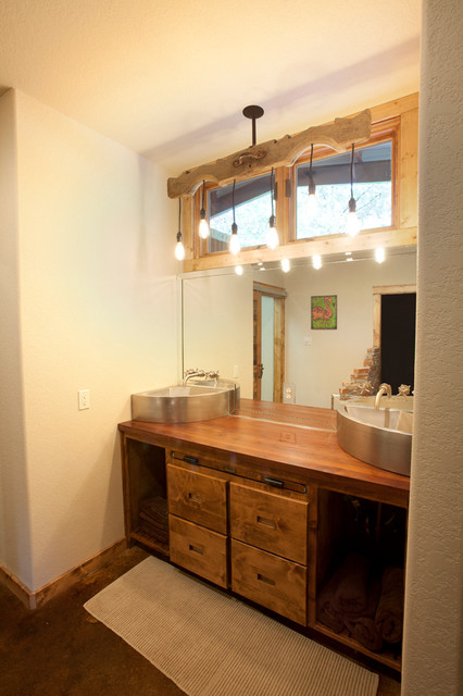 Master Vanity rustic-bathroom