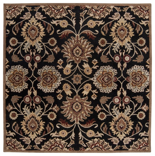 Surya Caesar Cae1053 Black Brown Classic Area Rug Traditional Surya Caesar Cae1053 Black Brown Classic Area Rug