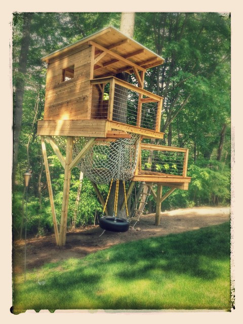 Cedar Stage Treehouse modern-interior-elevation