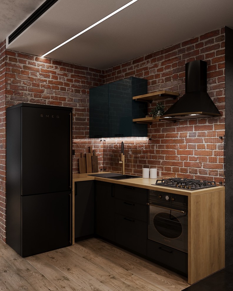 3D проект квартиры-студии 55 м.кв.