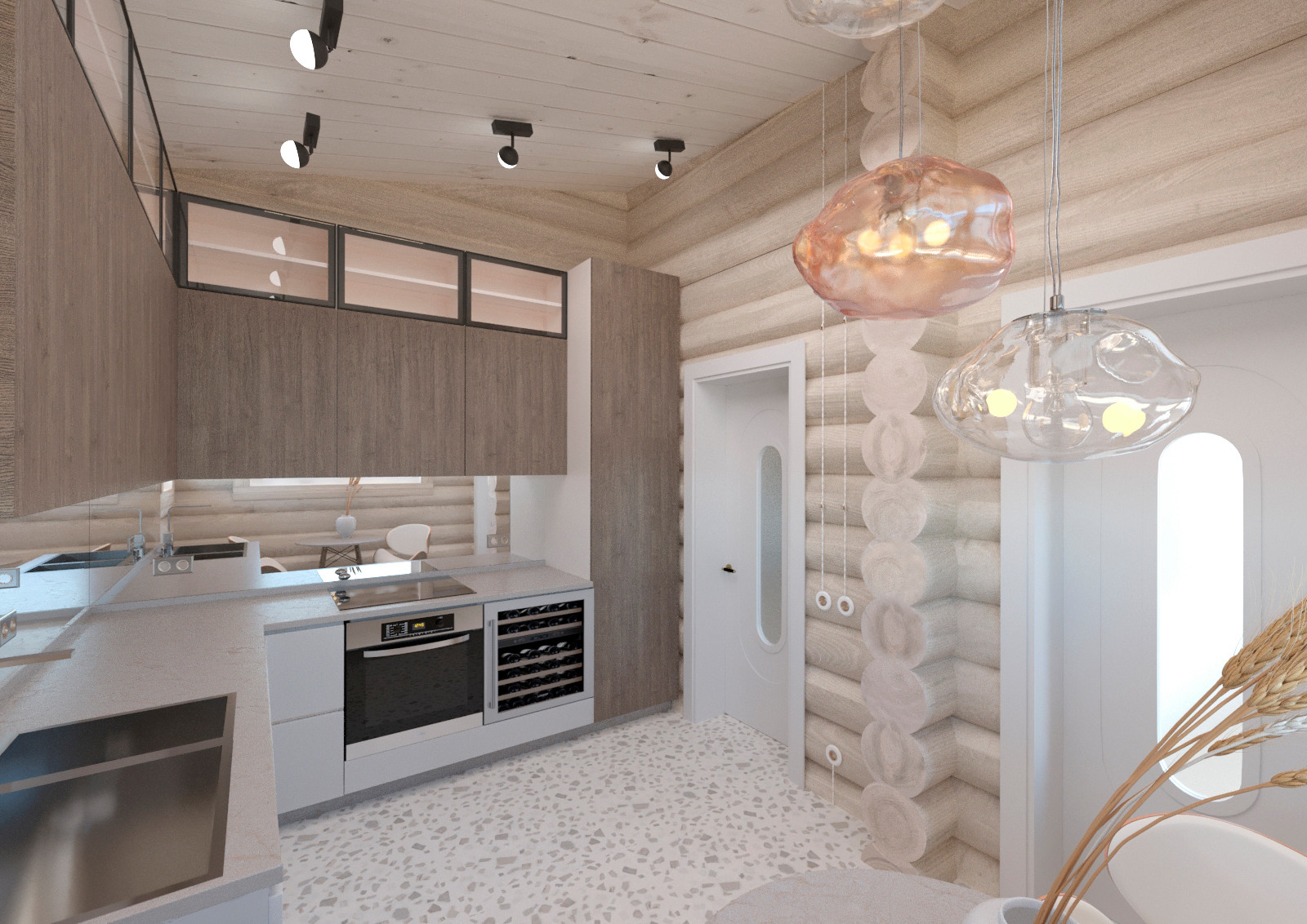 Дизайн интерьера в доме-срубе