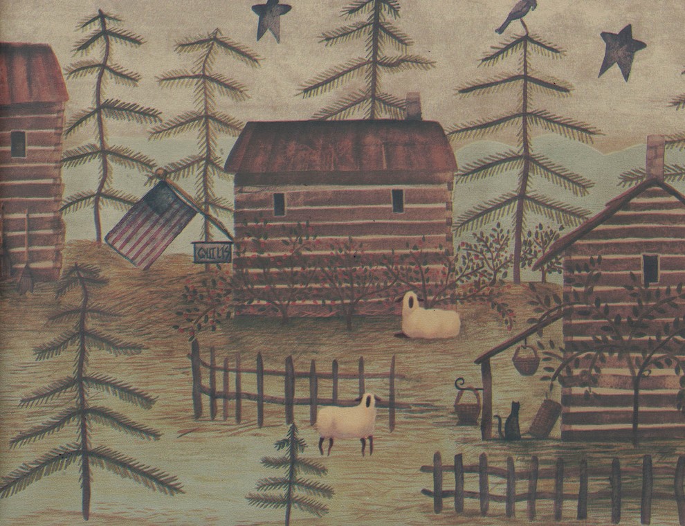 Wallpaper Border Country Wallpaper Border Sb10253b Prepasted