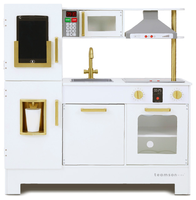 Little Chef Munich Retro Play Kitchen White Kids Toys And Games