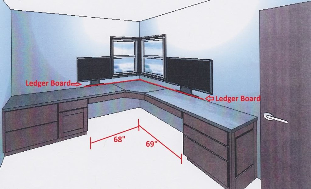 Corner Support for Granite with no
