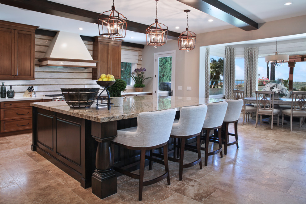 Inspiration for a transitional kitchen remodel in Orange County