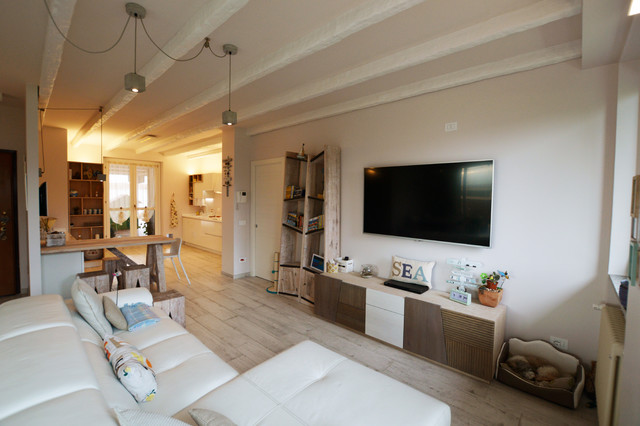 Appartamento privato Vimodrone shabby-chic-inspirerad-vardagsrum
