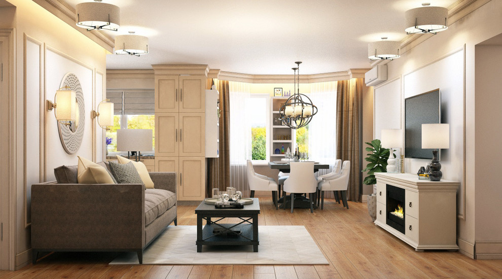 Квартира в стиле американская классика