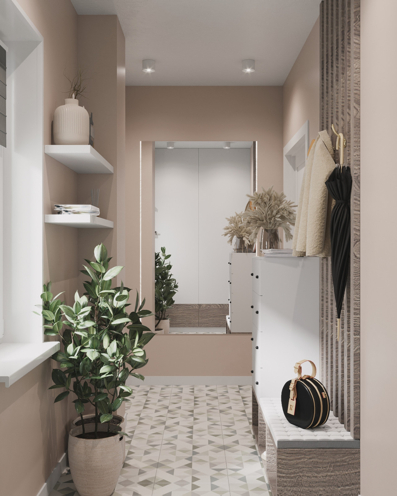 Кухня-гостиная-прихожая