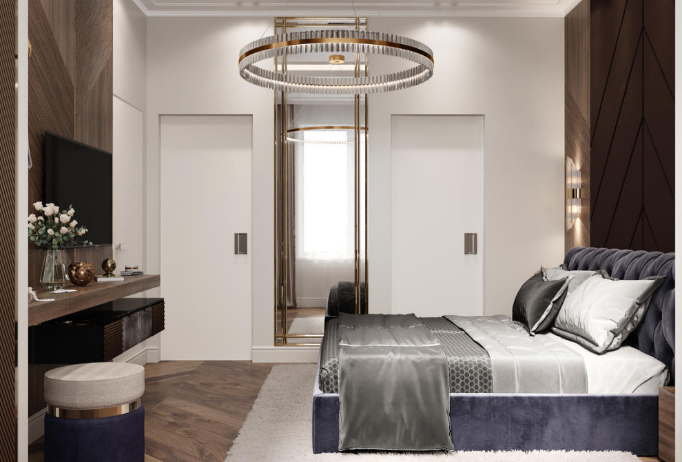 Роскошная современная классика для семьи с детьми в ЖК Русский Дом - 144 метра