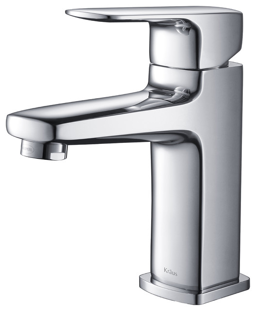 Kraus Virtus Single Hole Handle Vessel Bathroom Faucet Chrome