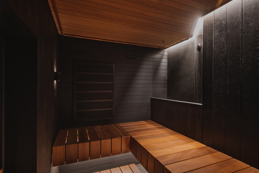 Тонированная вагонка термоосина профиль STS