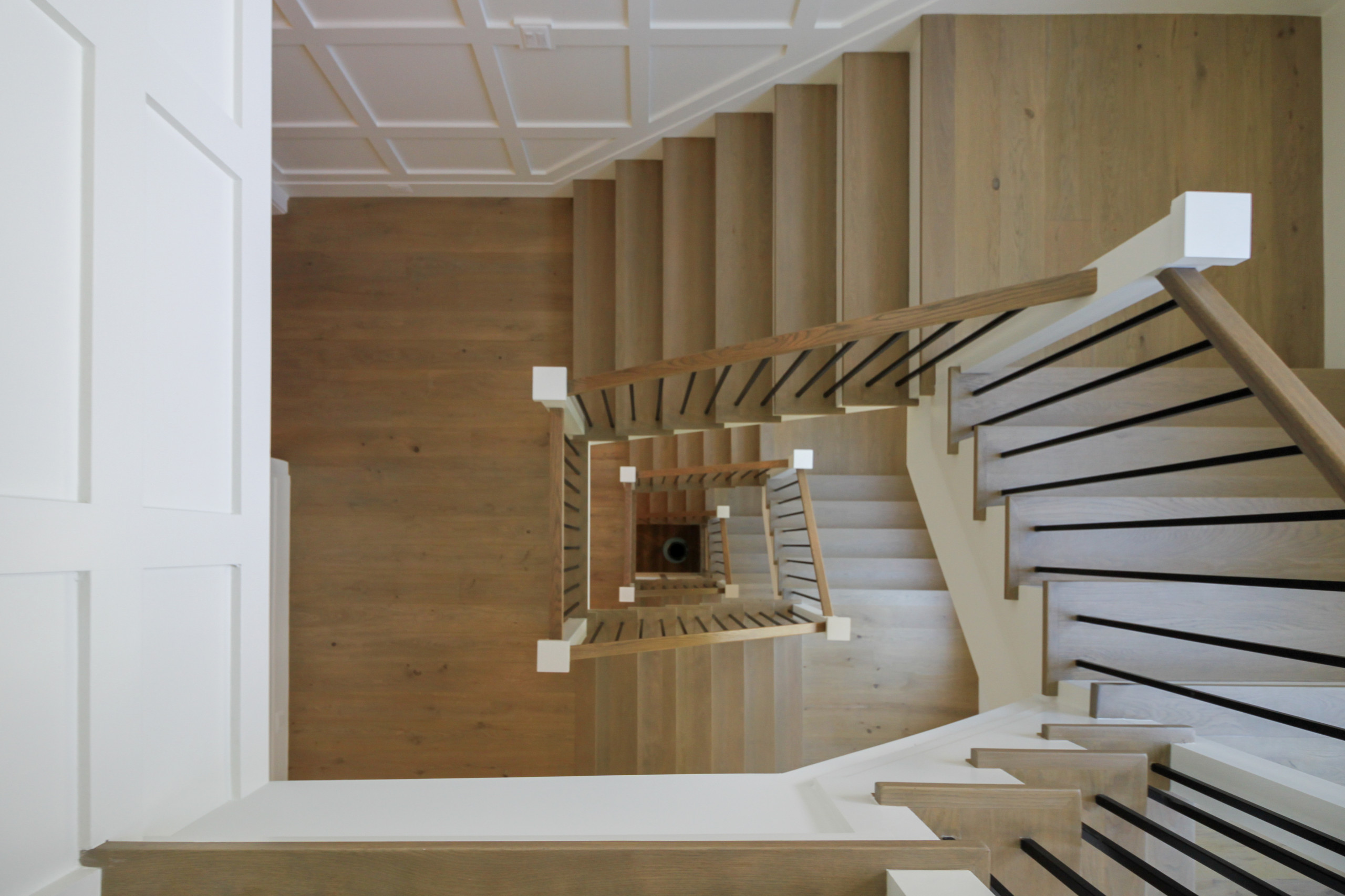 87_Welcoming and Functional Contemporary U-shaped Staircase, Arlington, VA 22207