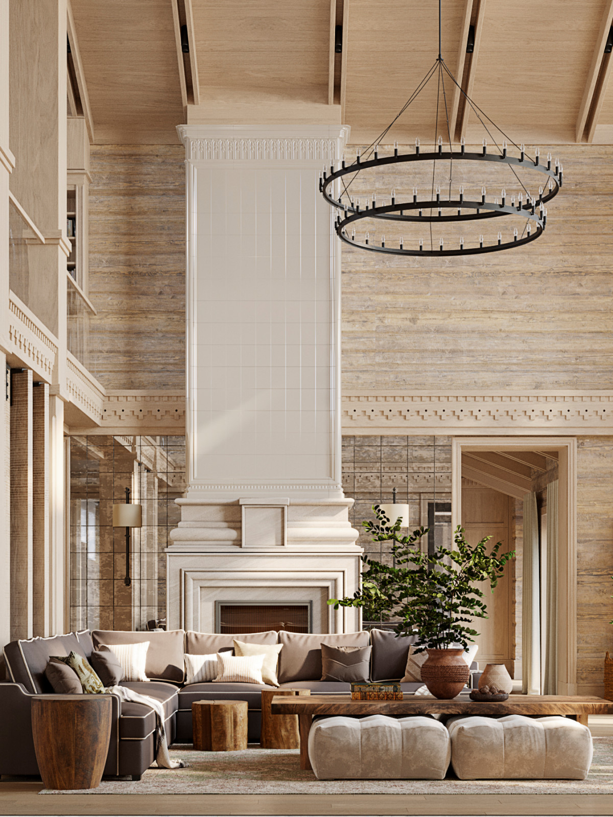 Архитектурное решение интерьера гостиной