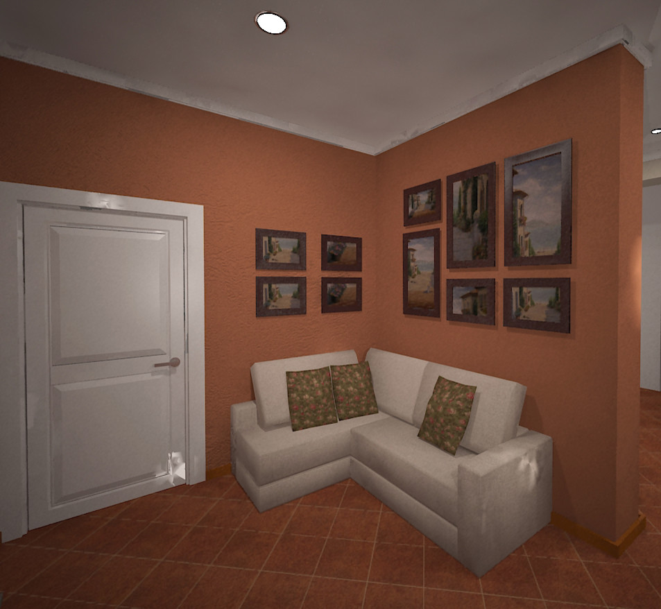 кухня-гостиная в стиле кантри