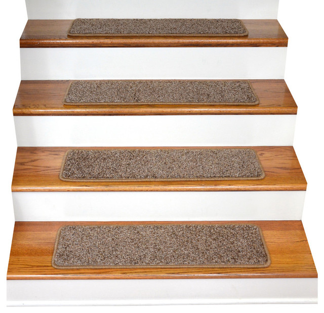 Tape Free NonSlip Carpet Stair Treads, Set of 15 Contemporary