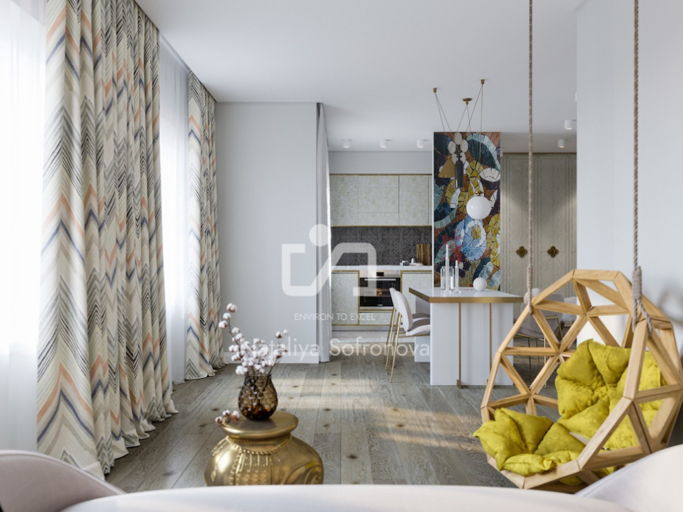 Living room in Studio apartment