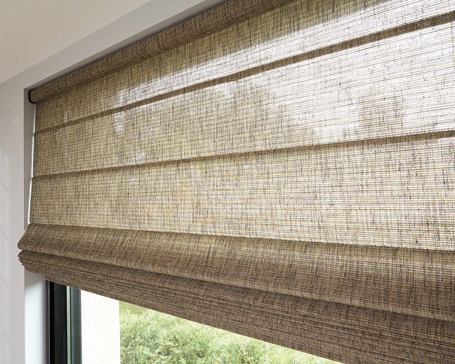 Hunter Douglas Alustra® Woven Textures® Roller Shades and Roman Shades