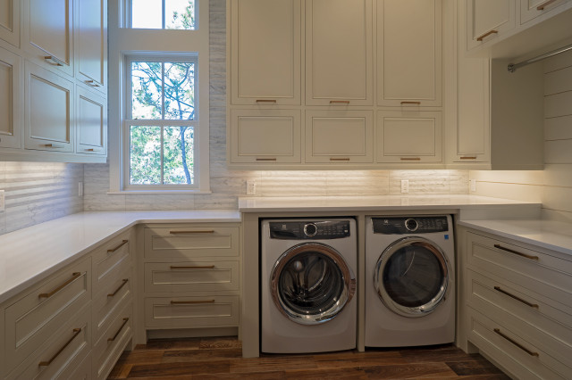 Orr Residence beach-style-laundry-room