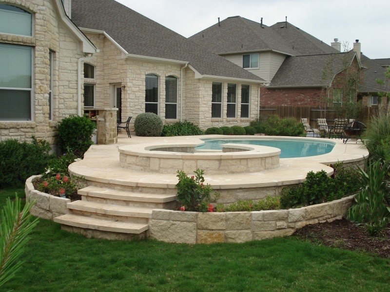This is an example of a traditional pool in Austin.