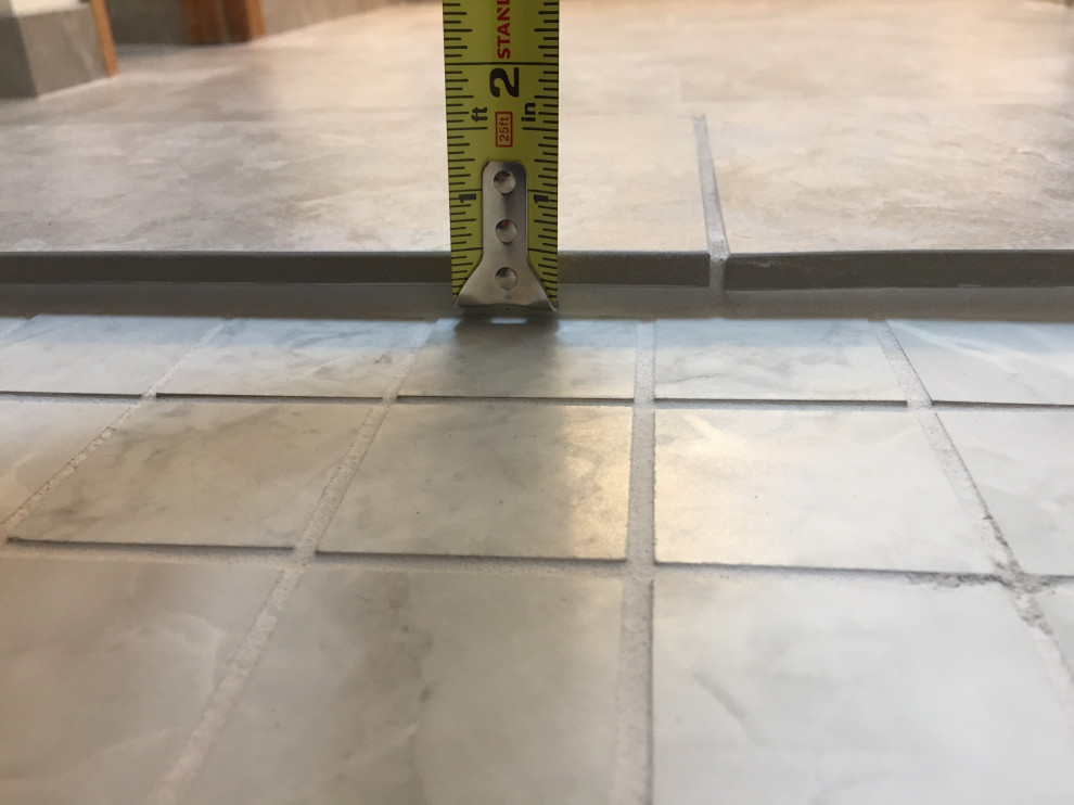 Shower curb height