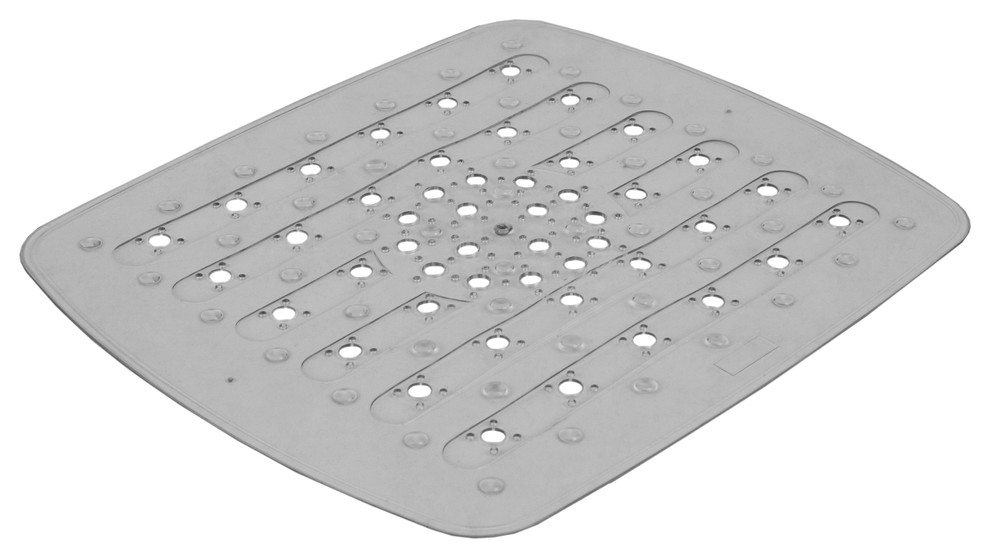 Small PVC Sink Mat, Clear Modern Kitchen Sink Accessories by HOME