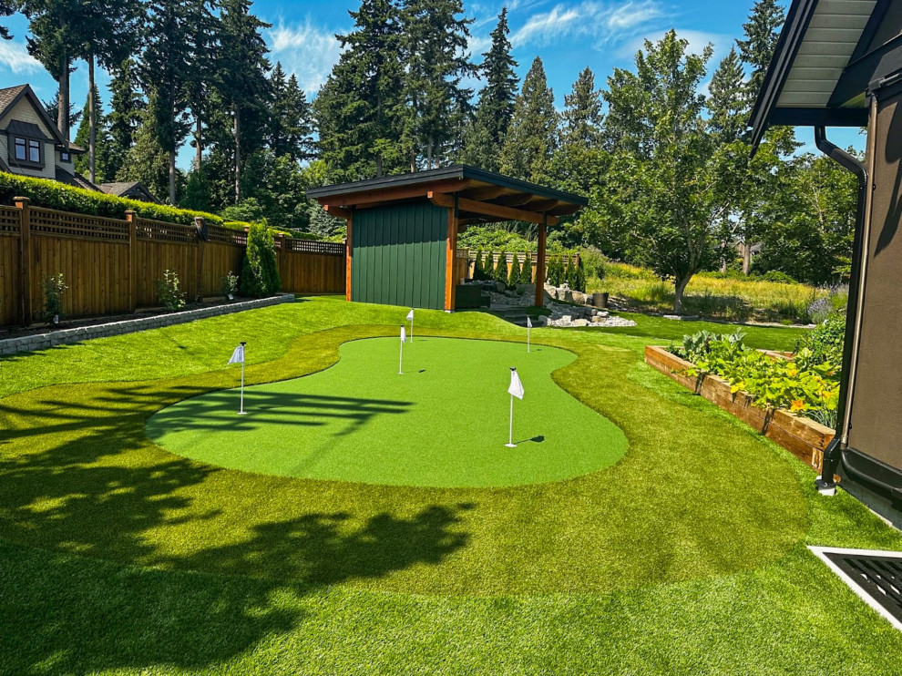 Inspiration for a transitional home design remodel in Vancouver