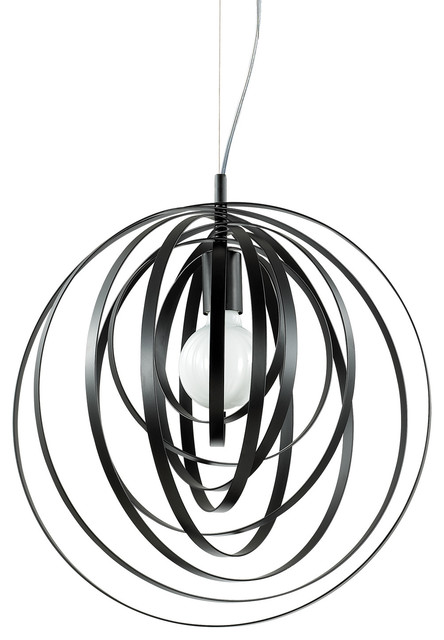 Ideal Lux Disco Pendant, Black