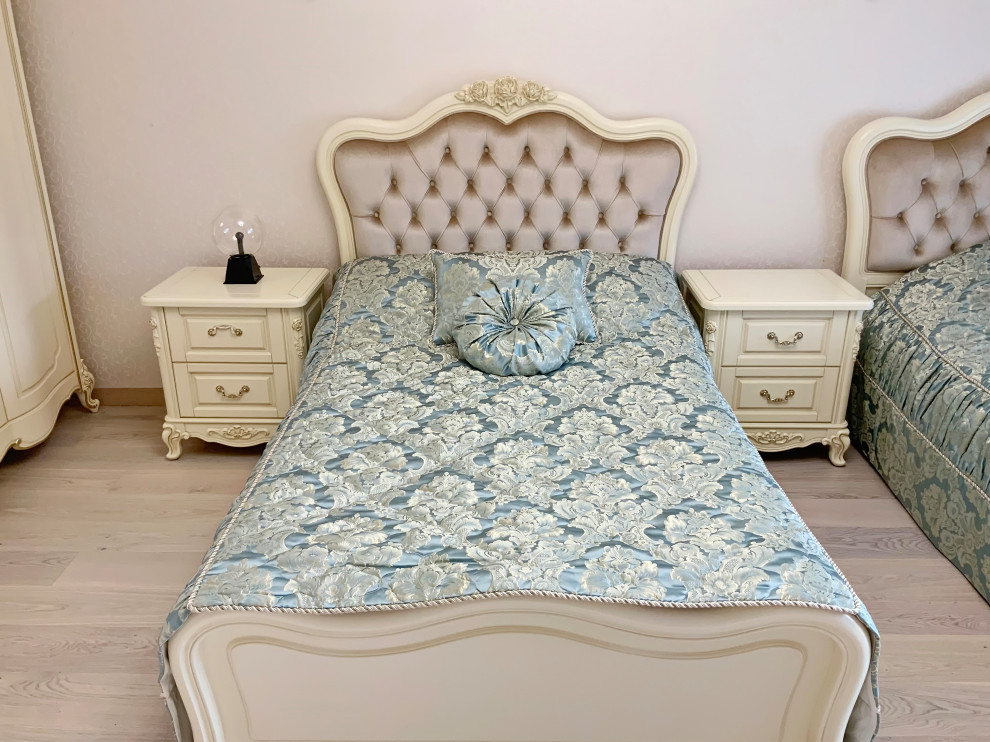 Шторы в спальную комнату квартиры  - дизайн, пошив. монтаж.