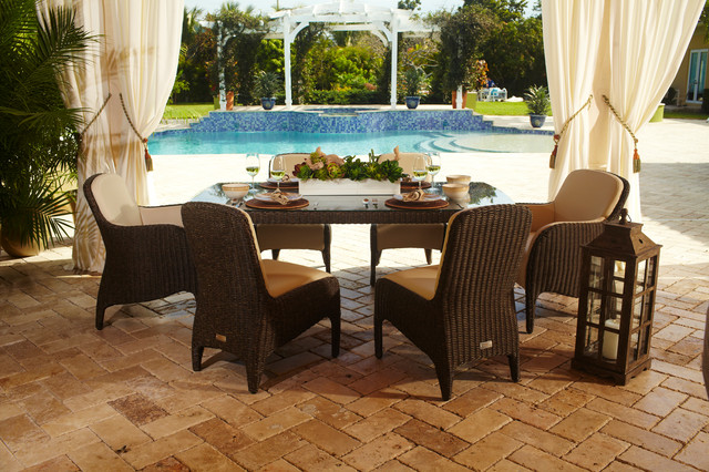 luxor patio set - traditional - patio - miami -el dorado furniture