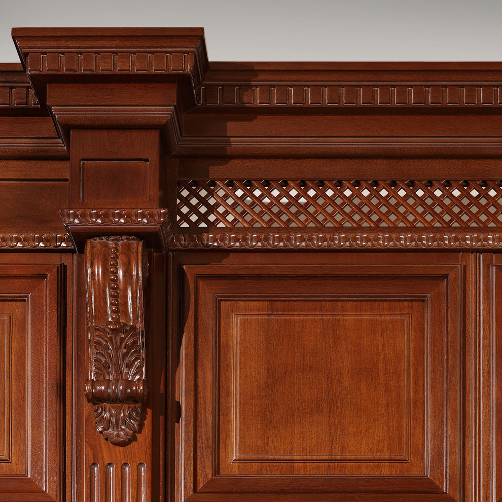 Классический кабинет в шоколадных тонах