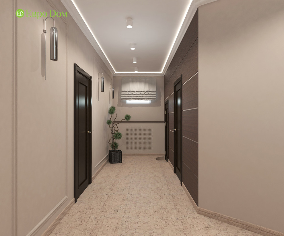 Дизайн интерьера коттеджа 490 кв. м в современном стиле