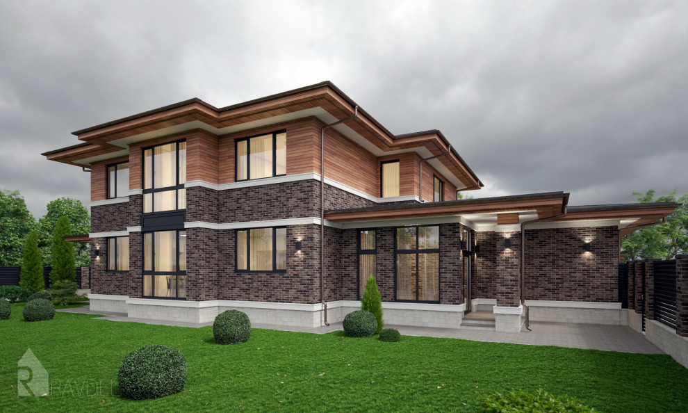 Коттедж в стиле Райта