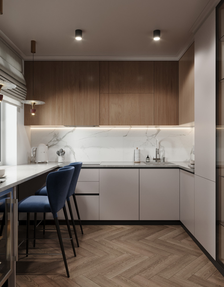 Яркие акценты в современной классике 73м2