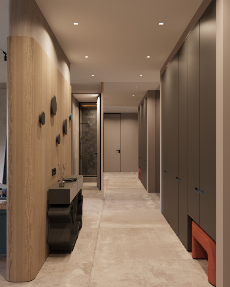 Проект двухкомнатной квартиры в Жк Петровская Доминанта, Современный стиль