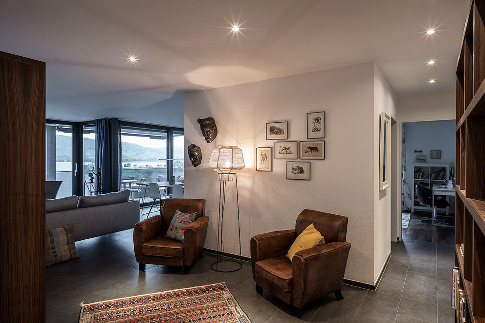 Décoration d'un appartement de 120m2 avec vue sur lac