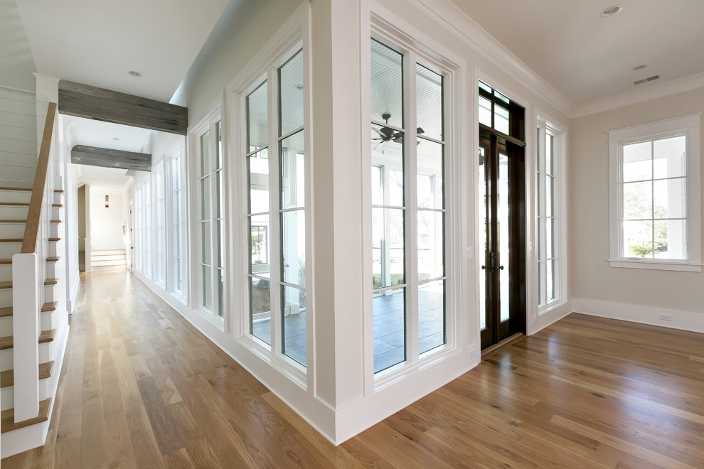 This is an example of a transitional hallway in Charleston.