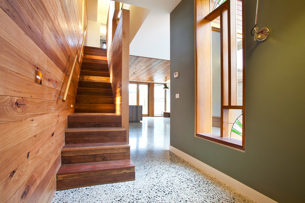 Design ideas for a contemporary staircase in Melbourne.
