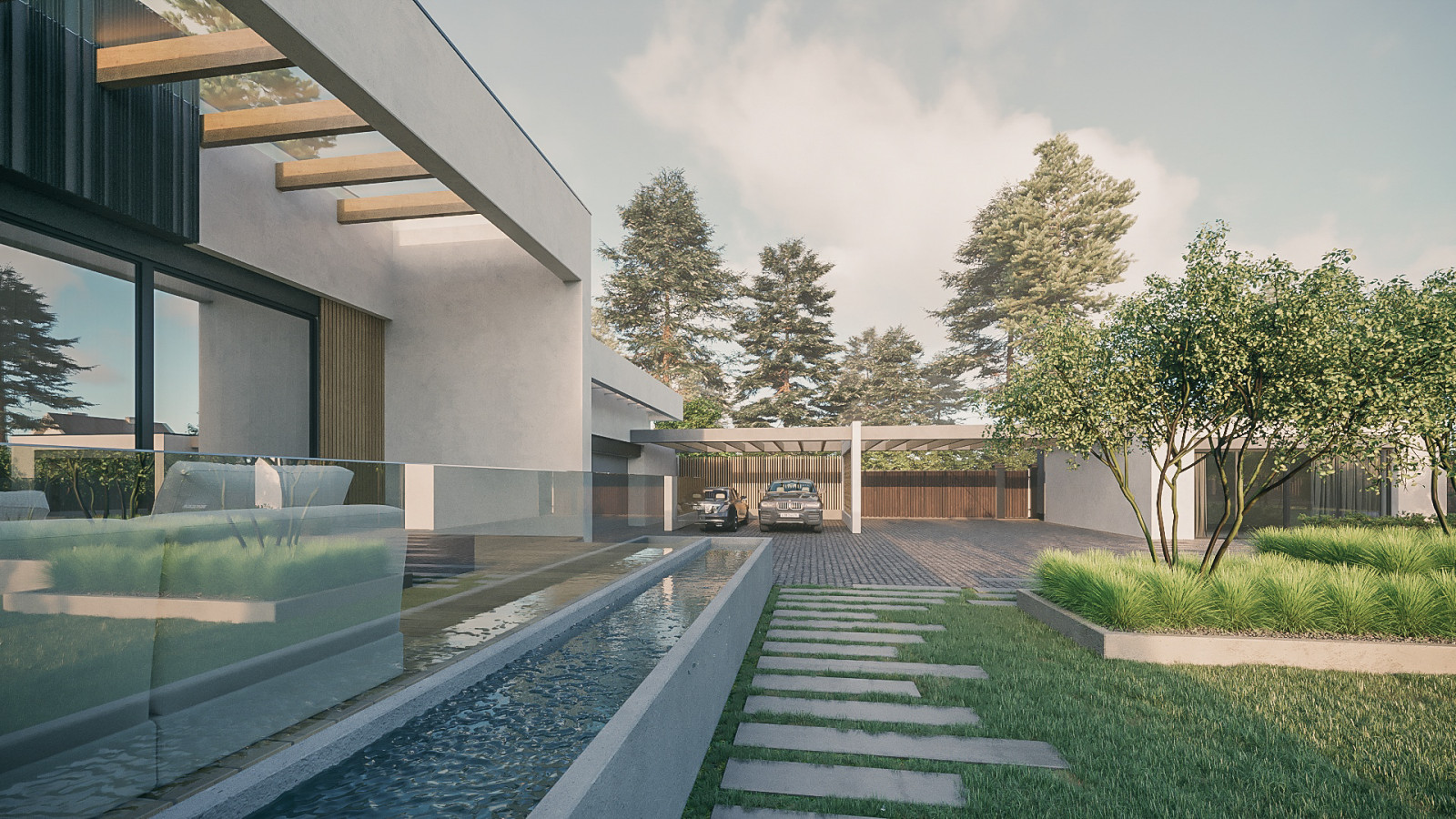 Дом с бассейном