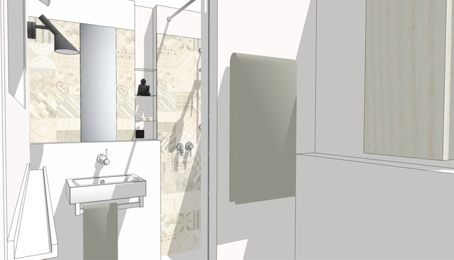 Gästebadplanung - Ansicht 3D