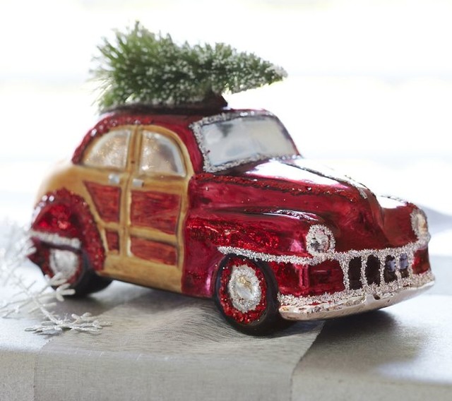 woody car glass ornament contemporary christmas woody car glass ornament contemporary christmas