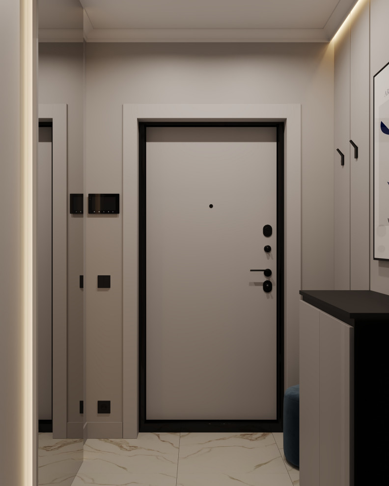 Кухня-гостиная (четырехкомнатная квартира в ЖК "Илмари", Пенза)