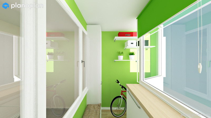 Лоджия в двух стилях