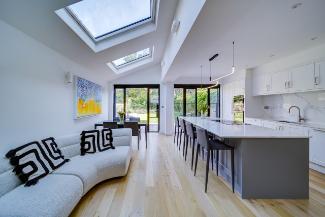 Refurbishment Kew contemporary-vardagsrum