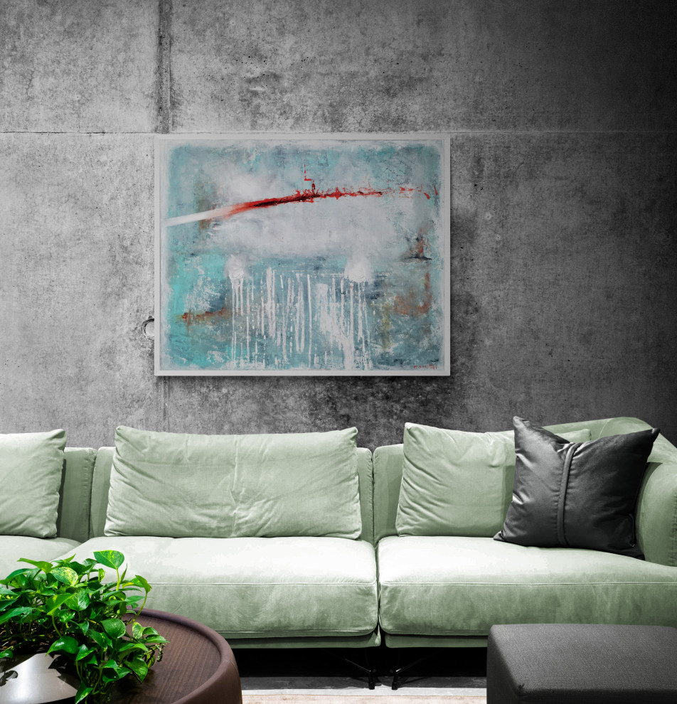 Абстрактные картины в интерьере_1