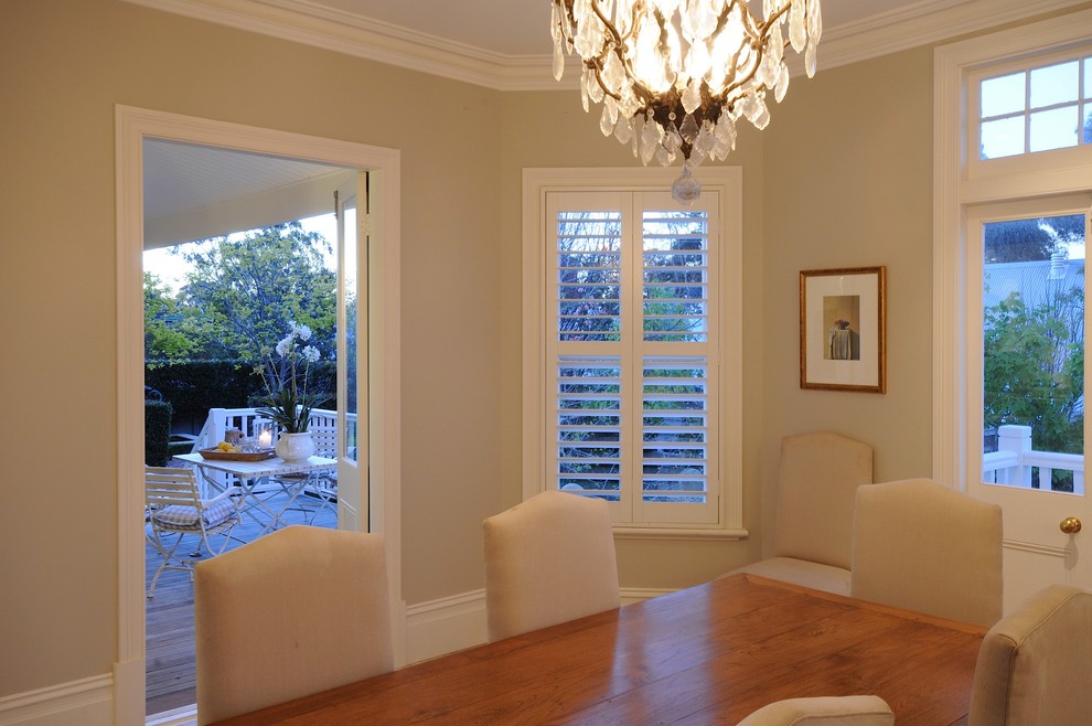 Inspiration for a transitional dining room in Perth.