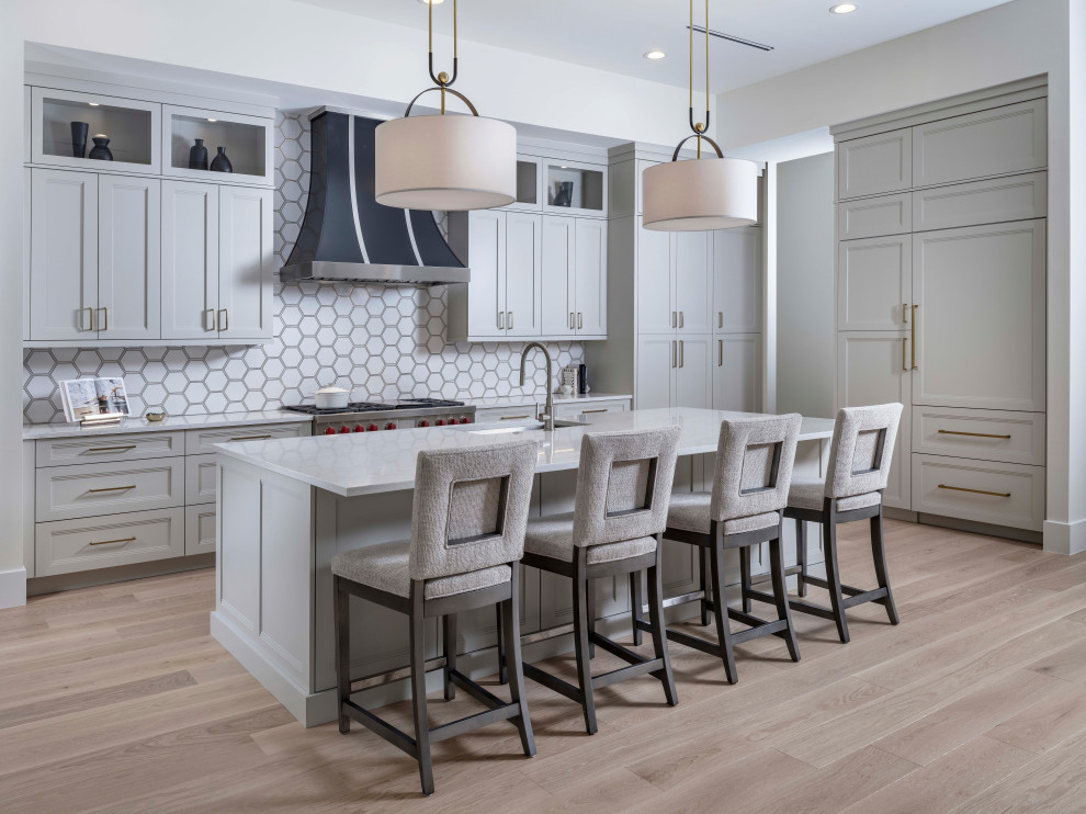 Inspiration for a transitional kitchen remodel in Miami