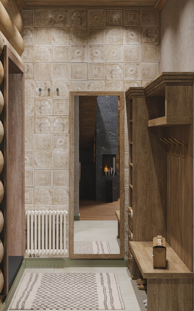 Интерьер деревянного загородного дома в Нижних Сергах