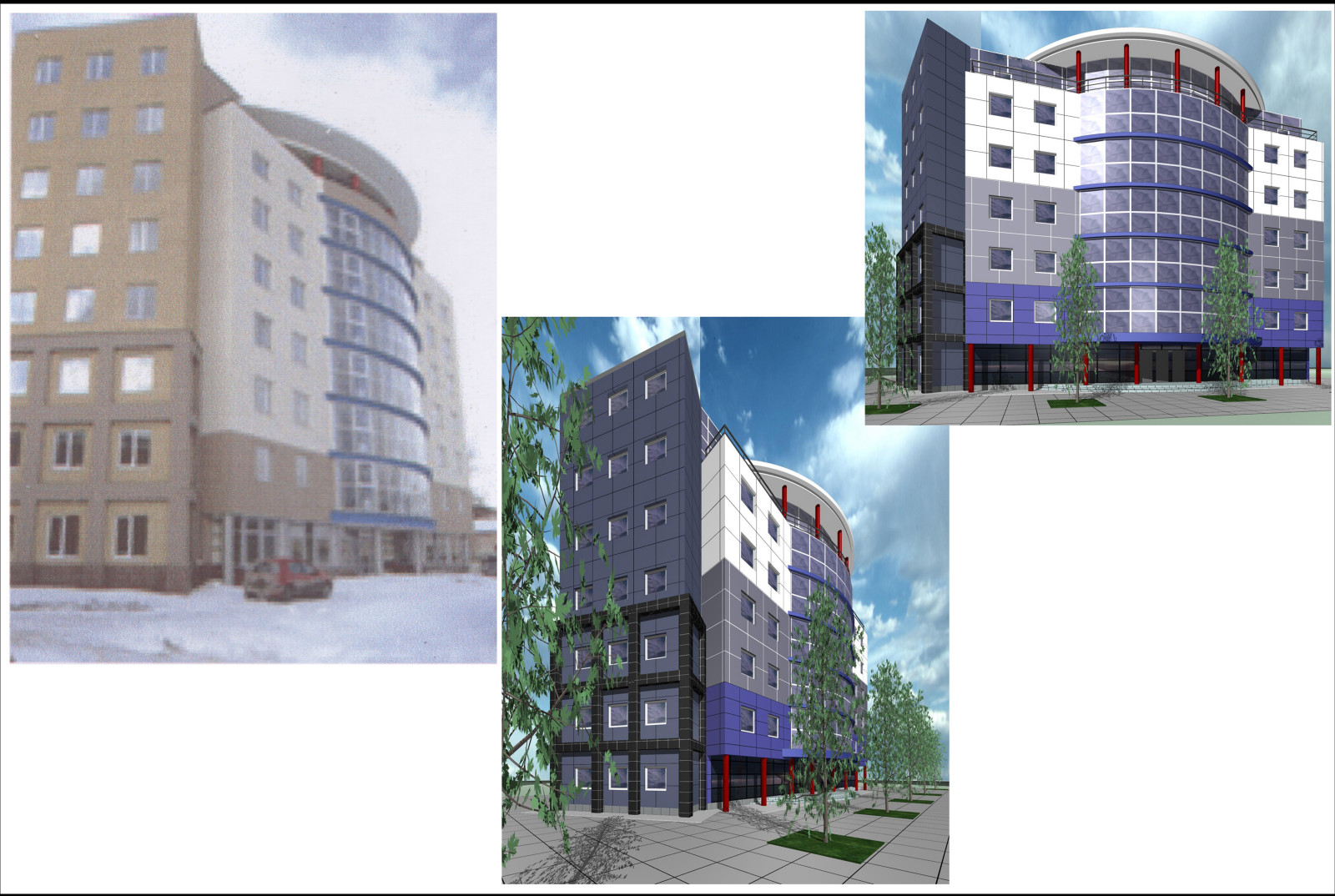 Эскизные проекты офисных зданий в г.Екатеринбурге