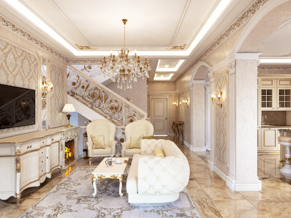 Дизайн интерьера загородного дома в классическом стиле