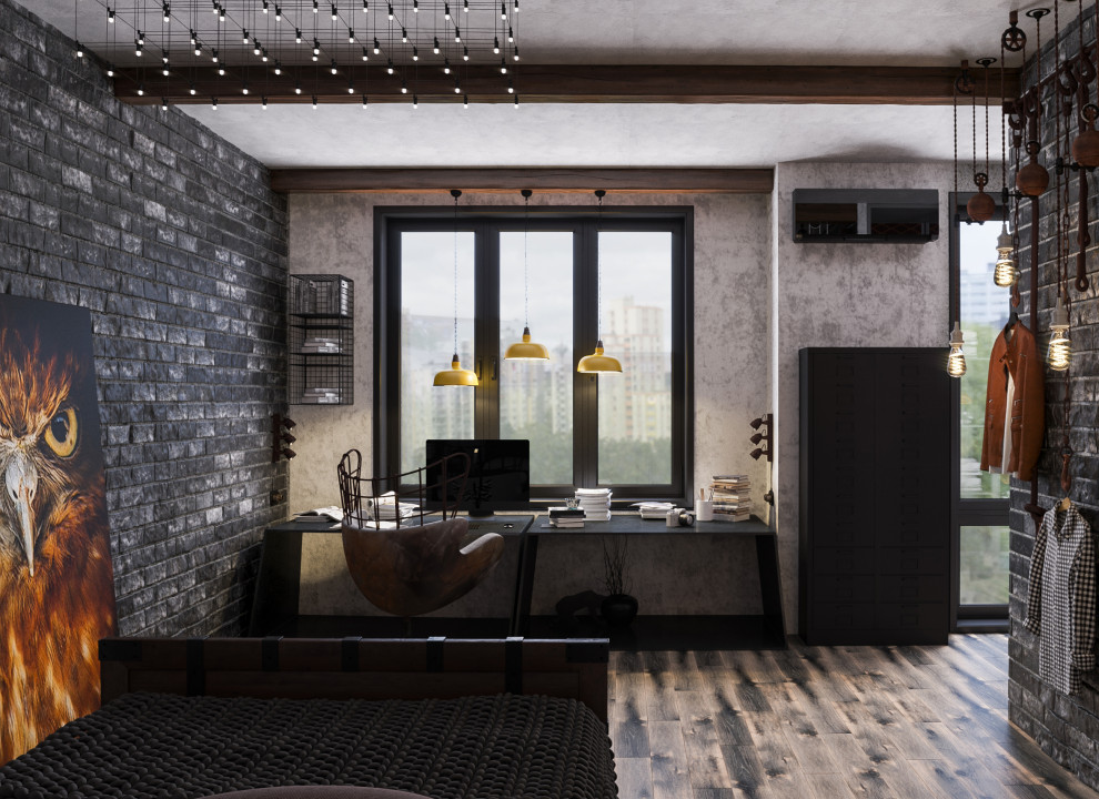 ЖК "Мосфильмовская". Дизайн-проект в стиле Loft